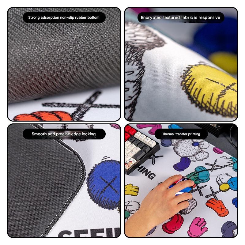 Oversized Cartoon Desk Pad - 90x40x0.4cm Mouse Mat, Non-Slip Base (Style 1)