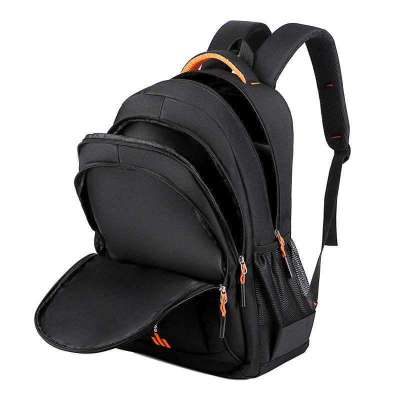 Black And Blue Large Capacity Business Backpack for Men and Women - Waterproof Laptop School Bag with Breathable Design