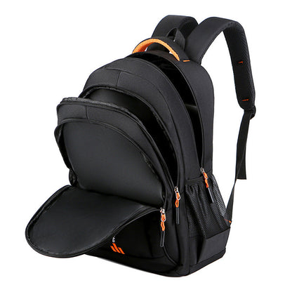 Black And Blue Large Capacity Business Backpack for Men and Women - Waterproof Laptop School Bag with Breathable Design