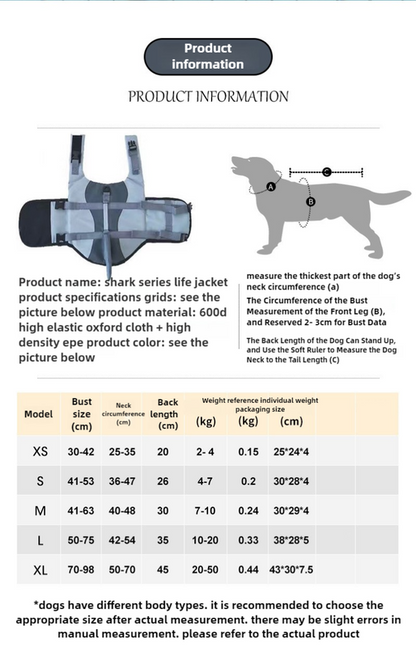 Size XS Pink Scale Pattern Pet Life Jacket for Dogs - Summer Swimming Safety Vest with Shark Fin for Small to Large Breeds
