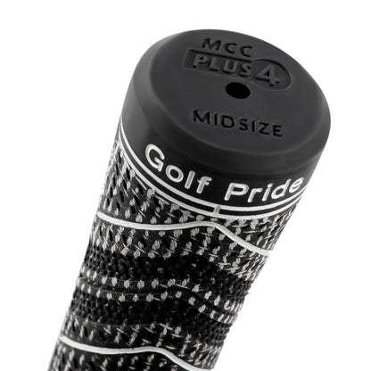 2 Pcs Blue MCC PLUS4 Midsize Golf Grip - Rubber and Cotton Thread Hybrid, 265 mm, 72g, Core 60
