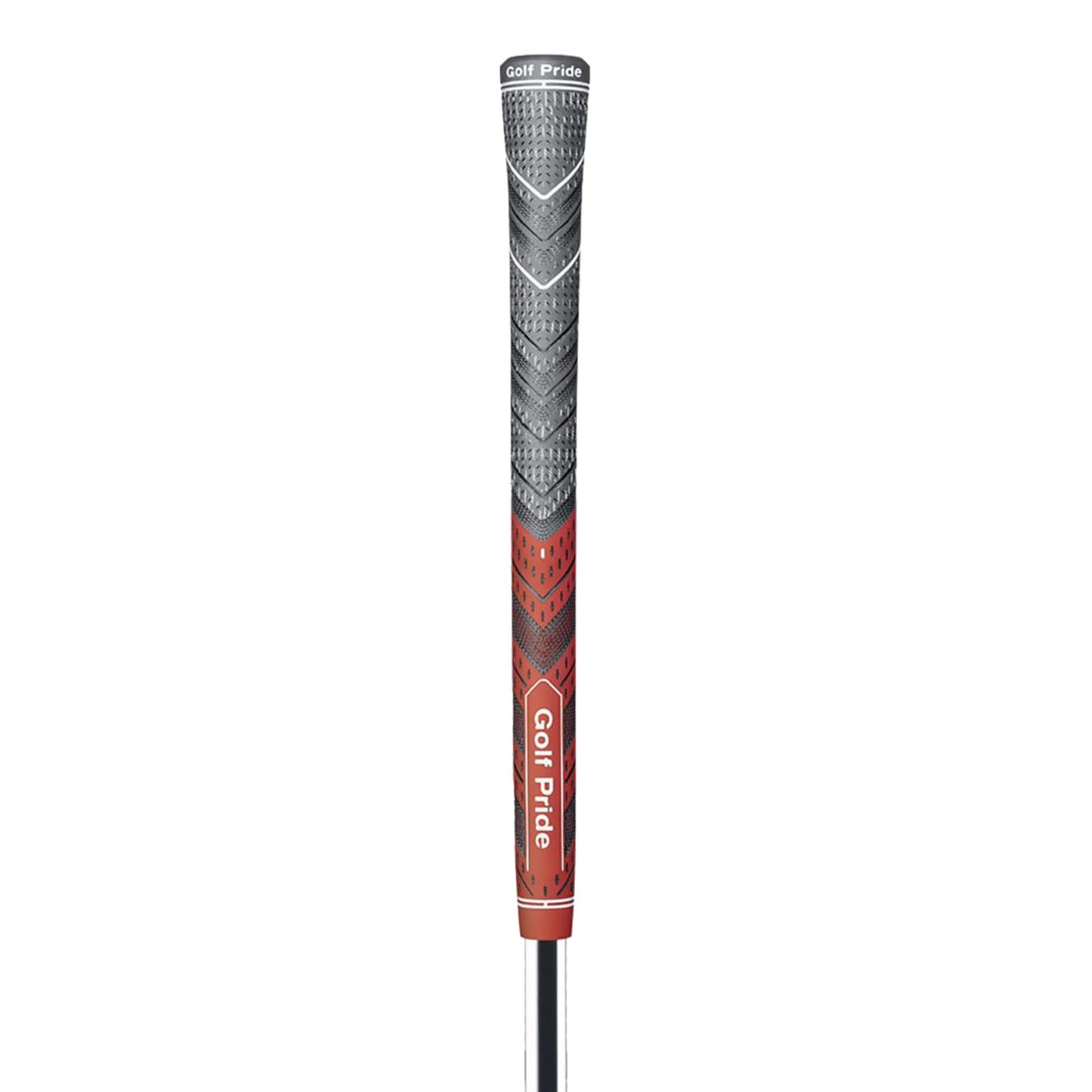 2 Pcs Red MCC PLUS4 Midsize Golf Grip - Rubber and Cotton Thread Hybrid, 265 mm, 72g, Core 60