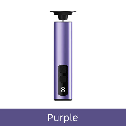 Purple Rechargeable Electric Foot File with 9 Speed Settings - Callus Remover for Smooth Feet