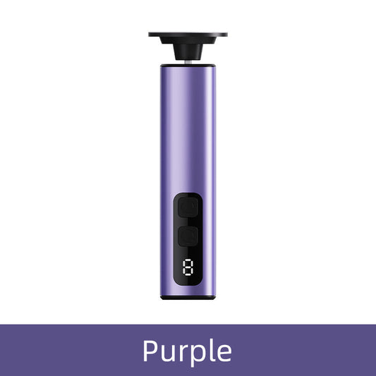Purple Rechargeable Electric Foot File with 9 Speed Settings - Callus Remover for Smooth Feet