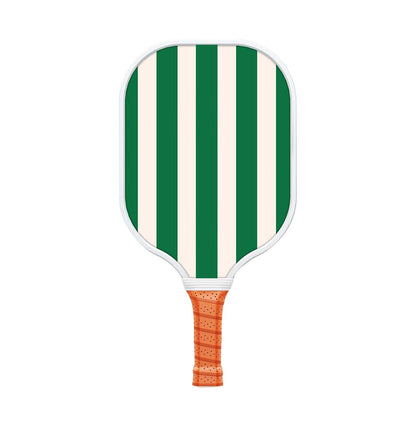 Style 4 White And Green T700 Carbon Fiber & Fiberglass Pickleball Paddle - Lightweight 220g with Anti-Slip TPU Grip for Training & Competition