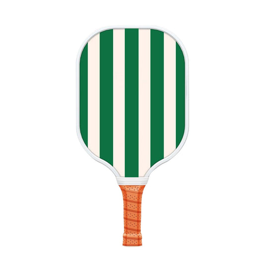 Style 4 White And Green T700 Carbon Fiber & Fiberglass Pickleball Paddle - Lightweight 220g with Anti-Slip TPU Grip for Training & Competition