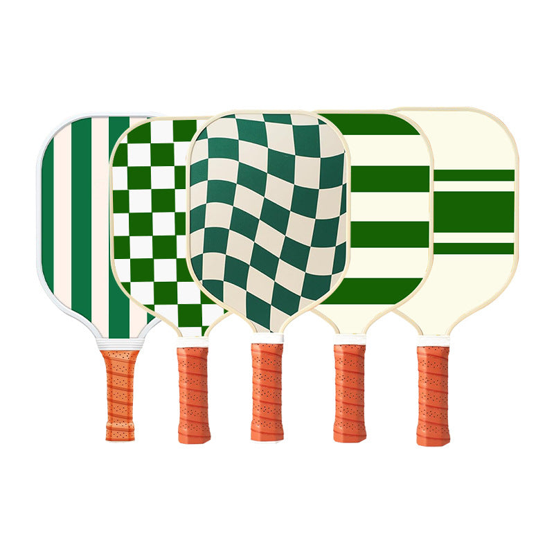 Set 1 White  And Green T700 Carbon Fiber Pickleball Paddle Set - 2 Paddles, 4 Balls, and Portable Carry Bag for Adults and Students