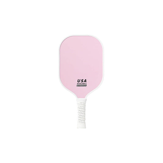 Pink Fiberglass Pickleball Paddle - Lightweight 215g with Anti-Slip TPU Grip for Outdoor Sports