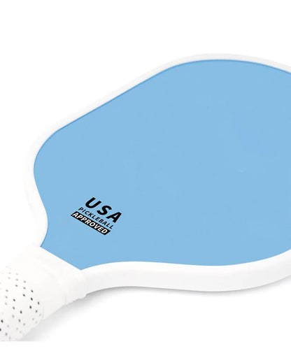 Red Fiberglass Pickleball Paddle Set - 2 Minimalist Paddles, 4 Balls, and Carry Bag for Outdoor Play