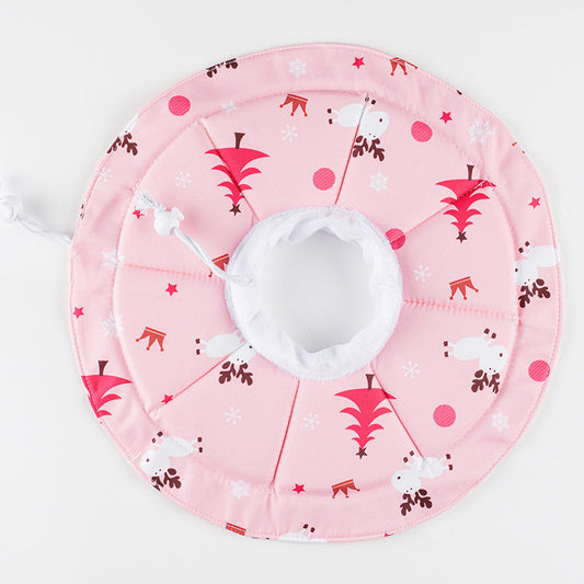 2 Pcs Size S Pink Comfortable Pet Recovery Collar | Waterproof Anti-Lick Collar for Cats & Dogs