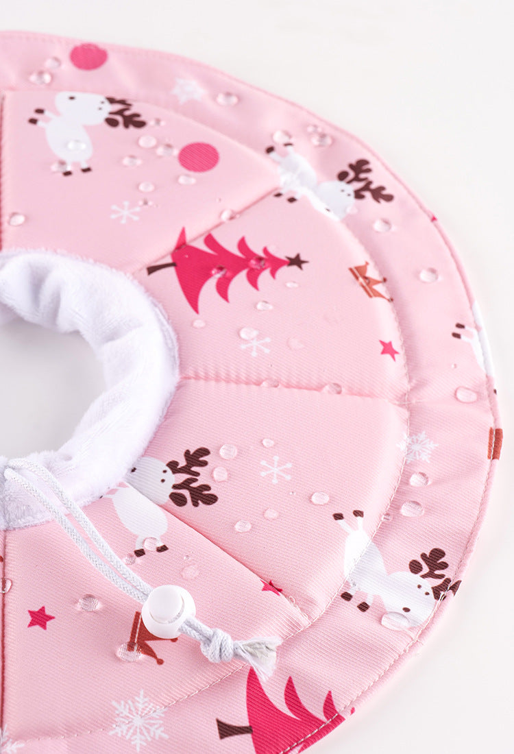 2 Pcs Size M Pink Comfortable Pet Recovery Collar | Waterproof Anti-Lick Collar for Cats & Dogs