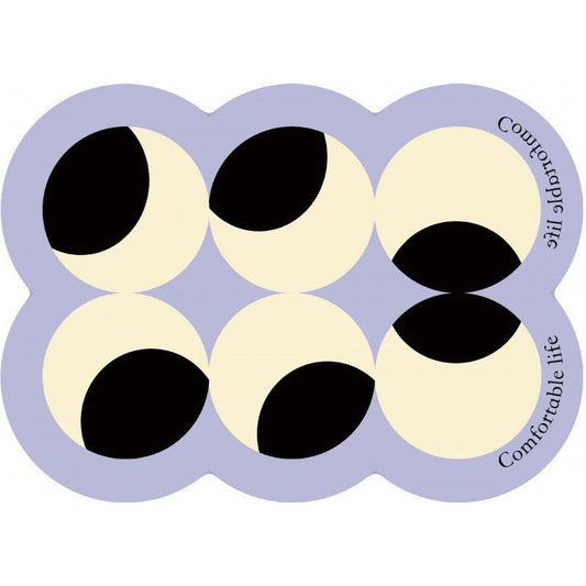 Style 3 Purple,White And Black Absorbent Diatomaceous Earth Pet Feeding Mat - Non-Slip & Quick Dry Placemat (50x80cm)