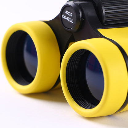 Pink 2-Pack 4x30 Kids Binoculars Set - Lightweight & Durable for Young Explorers