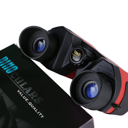 Pink (matte finish) 10x22 Kids Binoculars - Multi-Color Compact High-Definition Telescope for Outdoor Adventures & Concerts
