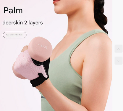 L Black Men's Summer Cycling Gloves - Breathable Half-Finger Non-Slip Fitness Training Gloves for Weightlifting
