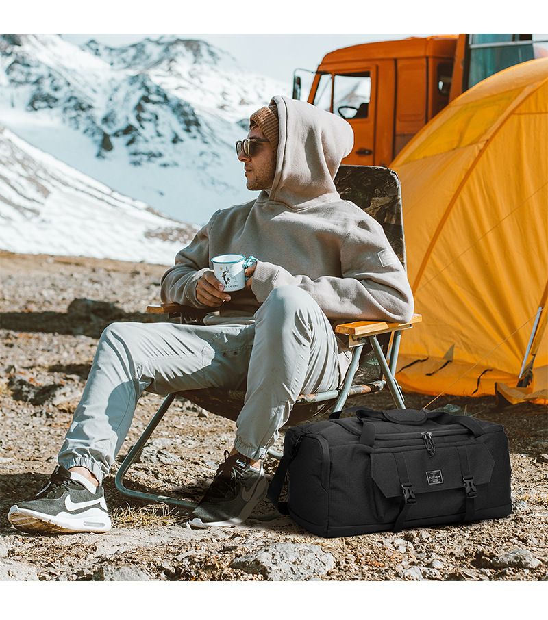 Yellow Dry Wet Separation Gym Bag - Yoga Fitness Travel Duffel - Shoe Compartment