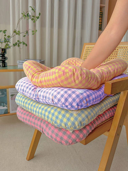 S Yellow-purple All-Season Pet Bed - Soft Washable Dog & Cat Mat with Comfortable Cushion - Warm Winter Padding for Small to Large Pets