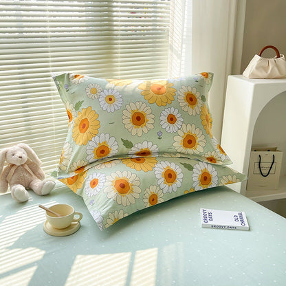 light And Elegant Fragrance 100% Cotton Pillowcase Set (Pack of 2) - Breathable Standard Size 48x74cm Pure Cotton Pillow Covers