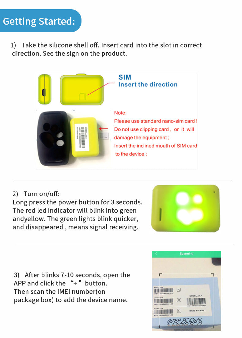 Green Real-Time Pet GPS Tracker Locator - Magnetic Charging, Multi-Mode Positioning for Dogs & Cats