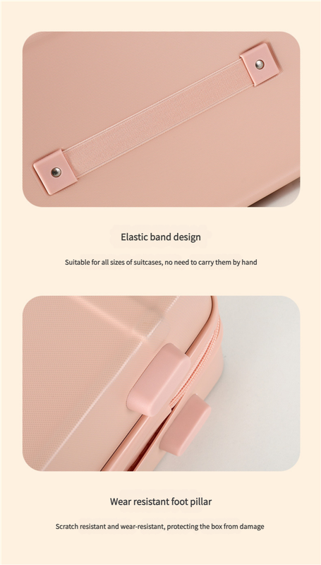 Personalized stylish and lightweight blue and pink mini suitcase for short trips