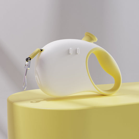 Retractable Dog Leash - Reflective Pet Lead with 3m Extension, One-Button Control(Yellow)