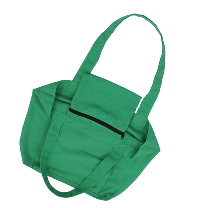 Yoga Mat Tote Bag - Durable Canvas Shoulder Bag for Outdoor Workouts & Travel(Green)