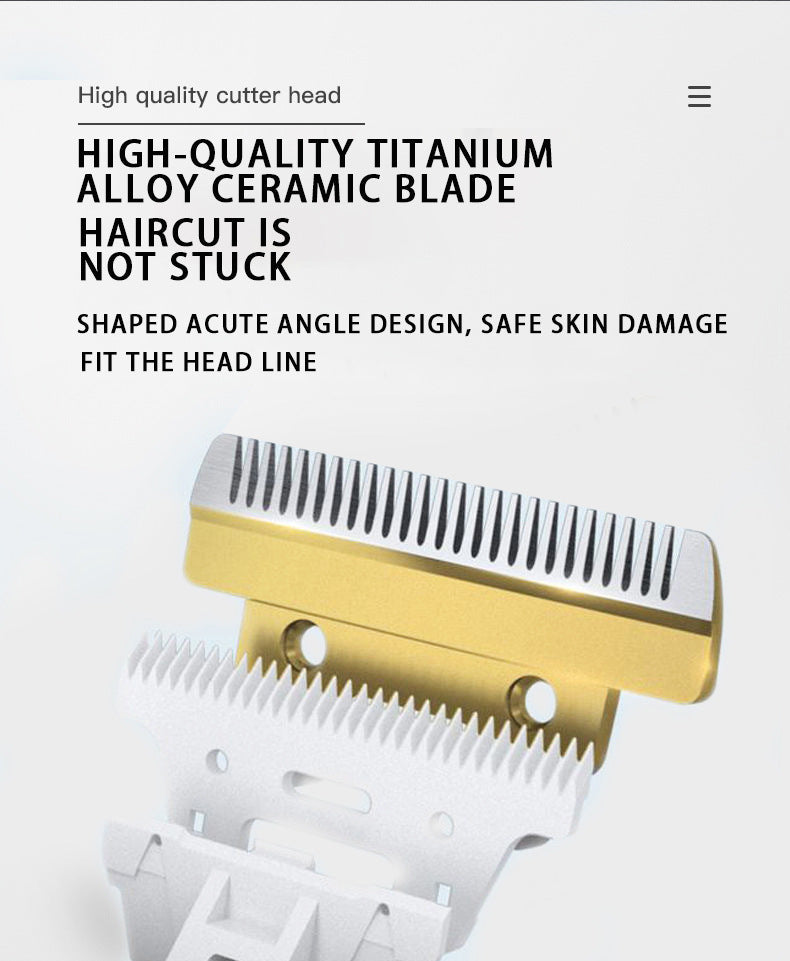 Professional Pet Grooming Hair Clipper Kit - Rechargeable, Low Noise, with Ceramic Blades & 5-Speed Adjustment(Platinum)
