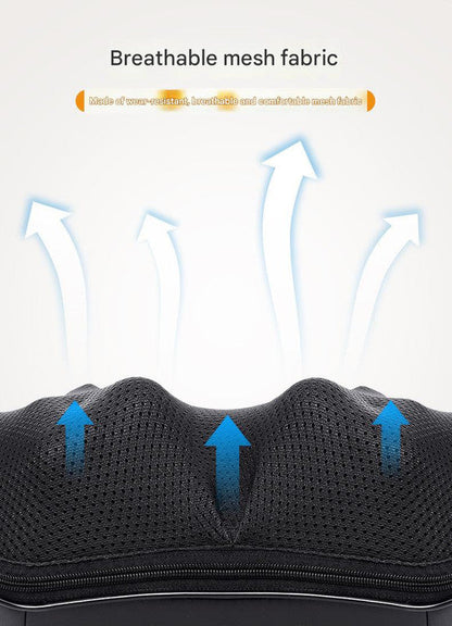 Deep Kneading Shiatsu Neck & Shoulder Massager with Heat - USB Rechargeable Ergonomic Design(Beige)
