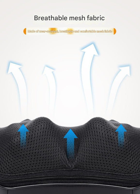 Deep Kneading Shiatsu Neck & Shoulder Massager with Heat - USB Rechargeable Ergonomic Design(Gray and black)