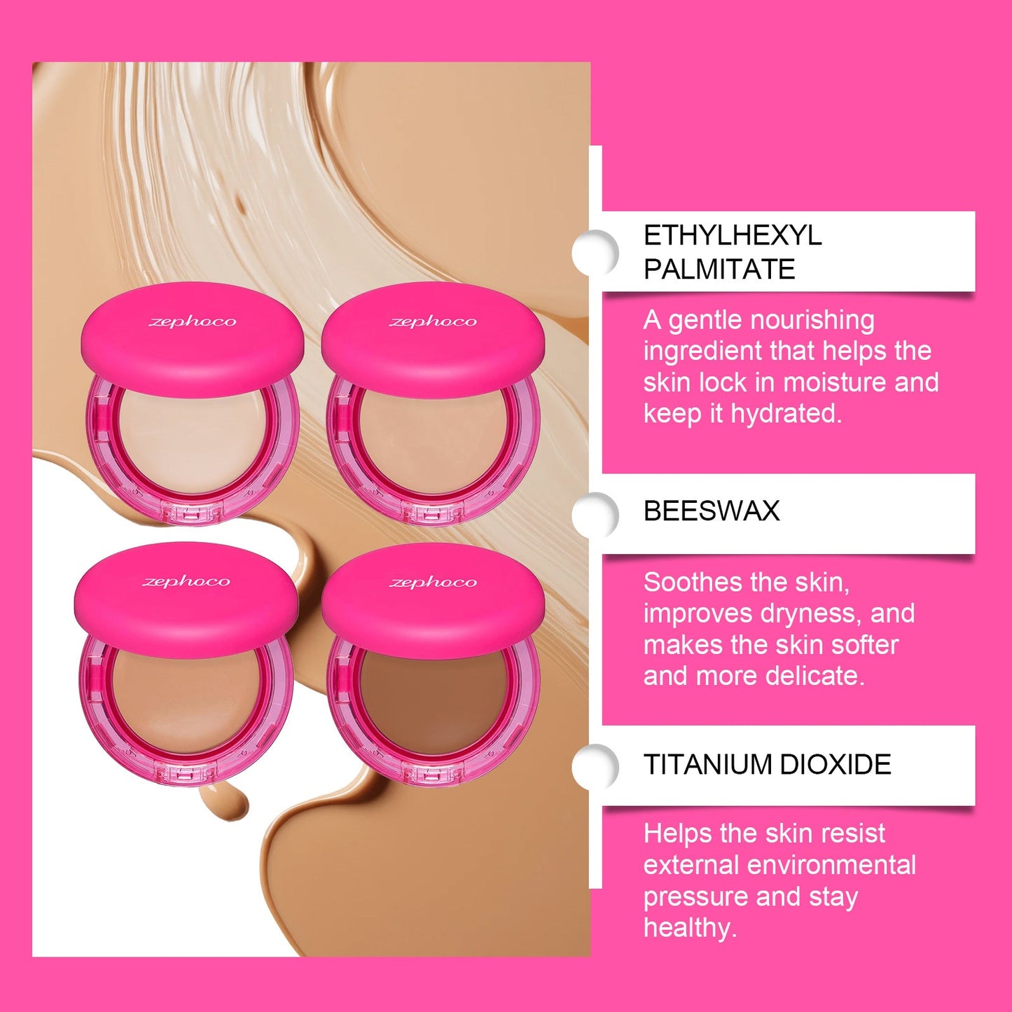 Moisturizing Balm Foundation - Lightweight Texture, Long-Lasting Natural Coverage(Dark skin tone)