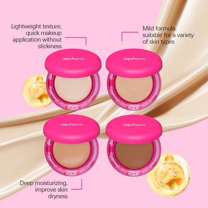 Moisturizing Balm Foundation - Lightweight Texture, Long-Lasting Natural Coverage(Natural color)