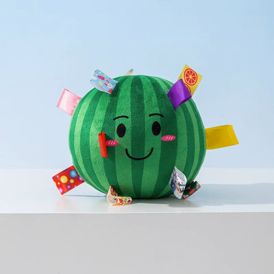 Durable Dog Training Interactive Ball with Sensory Tags(Dark green watermelon)