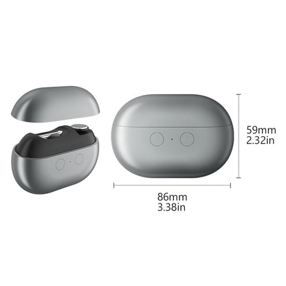Black Multi-Function Electric Nail File - Built-in Storage Space, LED Light, Quiet Operation