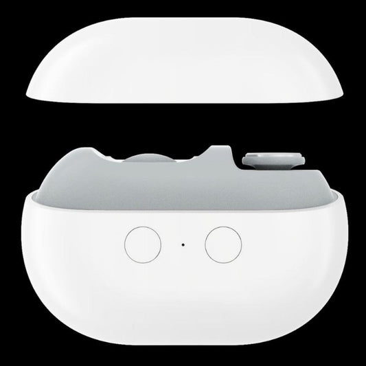 White Multi-Function Electric Nail File - Built-in Storage Space, LED Light, Quiet Operation