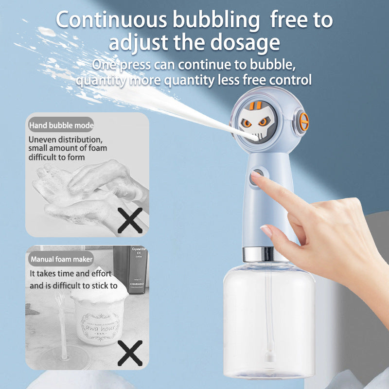Light blue Electric Pet Shampoo Foamer Gun - Dense Foam, Quiet Operation, Easy Bath
