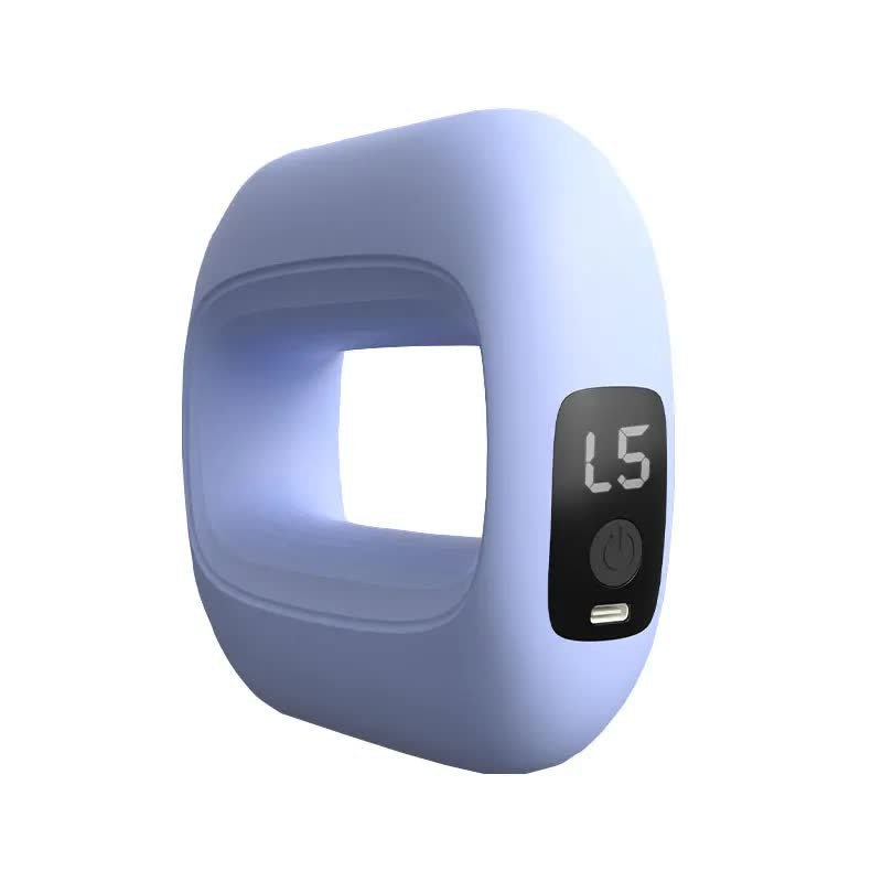 Portable Electric Muscle Relaxation Ring Massager - with Digital Display Purple