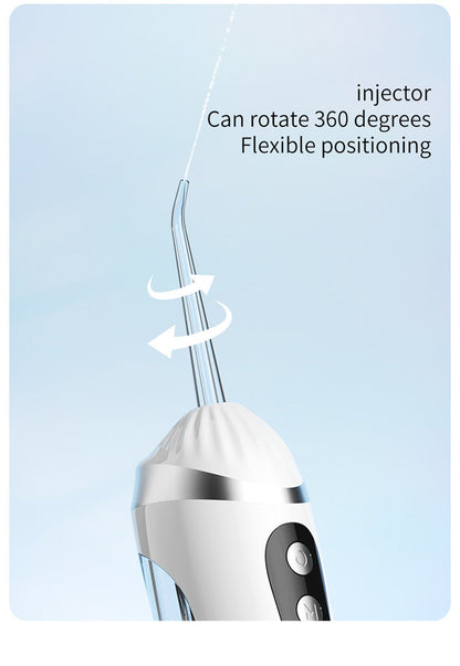Blue Portable Ultrasonic Oral Irrigator with 3 Cleaning Modes Smart Teeth Cleaning Machine