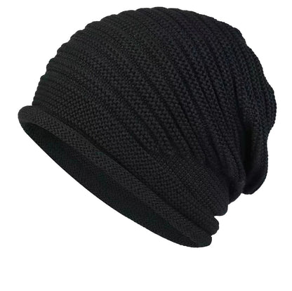 Black Warm & Stylish Women's Knitted Beanie Hats (3-Pack) - Perfect for Cold Weather Comfort
