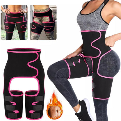 Yellow Women's 3-in-1 Body Shaper: Waist Cincher, Thigh Slimmer, Glute Lifter - Workout Gear (Size : XXL/XXXL)