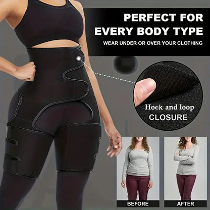 Pink Women's 3-in-1 Body Shaper: Waist Cincher, Thigh Slimmer, Glute Lifter - Workout Gear (Size : XXL/XXXL)