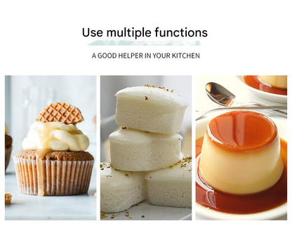 Style 6 Silicone Mini Cake Molds (30 Pack) -  For Cupcakes, Desserts (7x7x3.2cm)