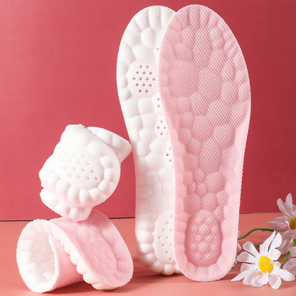 5 pcs Pink 4D Cloud Technology Shoe Inserts - High Rebound, Super Soft, Breathable, Athletic Support (size : 39-40/255mm)