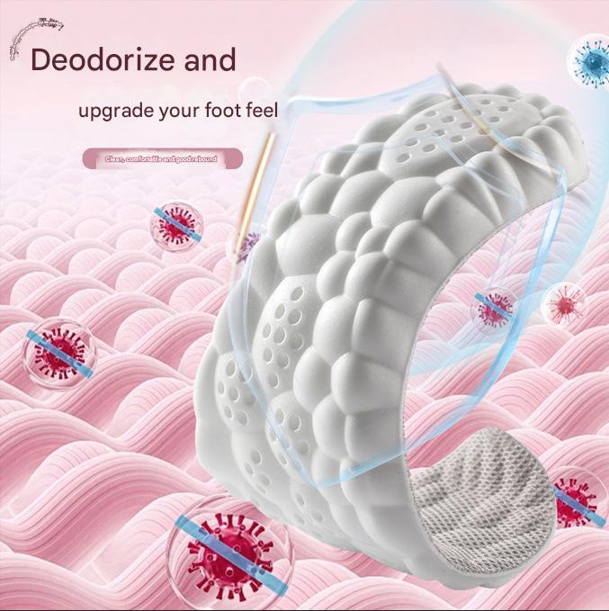 5 pcs Pink 4D Cloud Technology Shoe Inserts - High Rebound, Super Soft, Breathable, Athletic Support (size : 39-40/255mm)