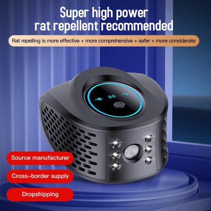White Advanced Ultrasonic Pest Repeller - Multi-Wave Tech for Mice, Roaches, Mosquitoes