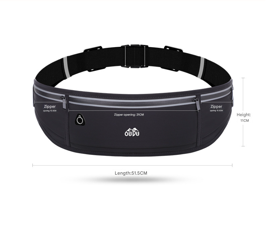 Red bean paste Adjustable Running Belt - Fits Large Phones, Reflective, Earphone Port