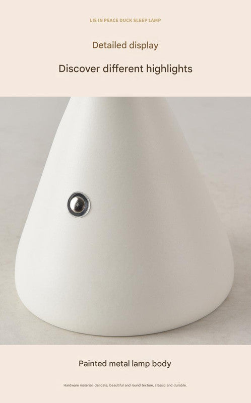 Black Mushroom LED Table Lamp - Rechargeable, 3-Color Touch Dimmable, USB-C