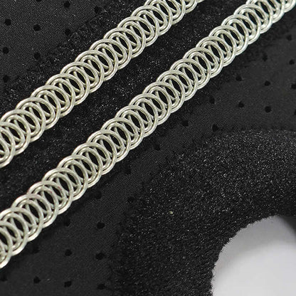 Black Adjustable Knee Brace Support (Pair) with Dual Spring Stabilizers & Patella Gel Pad - Non-Slip for Sports Running Hiking