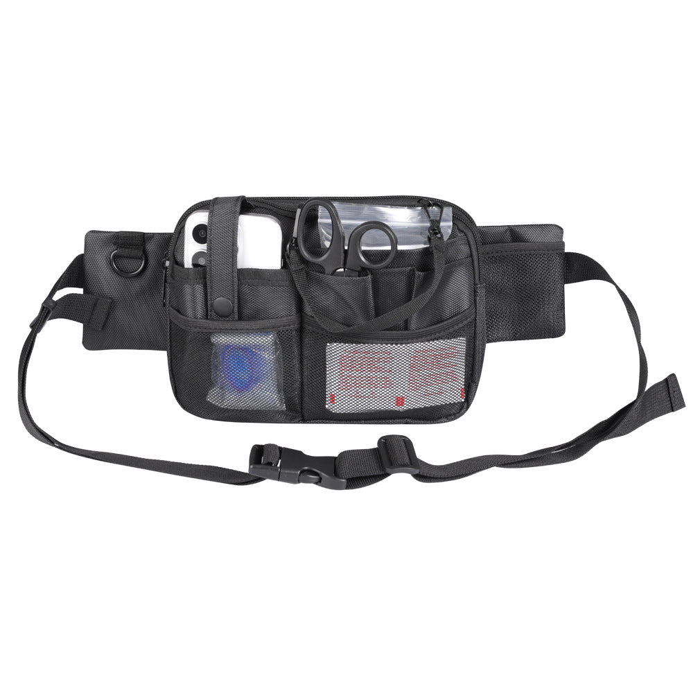 Dark Blue Nurse Utility Belt Bag - Multi-Pocket Medical Organizer Waist Pack for Tools & Essentials