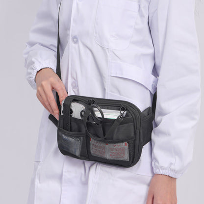 Dark Blue Nurse Utility Belt Bag - Multi-Pocket Medical Organizer Waist Pack for Tools & Essentials
