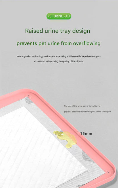 Grey Reusable Silicone Pet Pee Pad Holder - Non-Slip Training Tray with Spill-Proof Edges for Dogs & Puppies(62cm x 42cm)